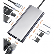 Adaptador Hub USB-C 11 en 1 para Laptop | Tecsi de Colombia