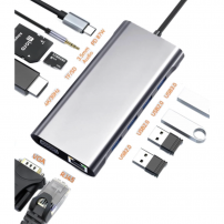 Adaptador Hub USB-C 11 en 1 para Laptop | Tecsi de Colombia