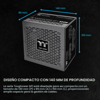Fuente de Poder Modular PMT750 ATX 3.1 PCIe 5.1 Gold | Tecsi