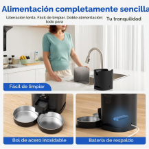 Comedero Automático Wi-Fi Doble Papifeed | Tecsi Colombia