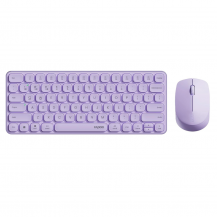 Combo Teclado y Mouse Inalámbrico Rapoo Púrpura | Tecsi