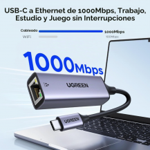 Adaptador USB-C a Ethernet Ugreen 1Gbps | Tecsi de Colombia