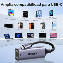 Adaptador USB-C a Ethernet Ugreen 1Gbps | Tecsi de Colombia