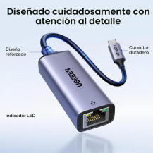 Adaptador USB-C a Ethernet Ugreen 1Gbps | Tecsi de Colombia