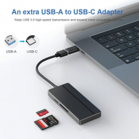 Hub USB 3.0 5 en 1 con Lector SD y MicroSD | Tecsi