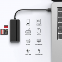 Hub USB 3.0 5 en 1 con Lector SD y MicroSD | Tecsi