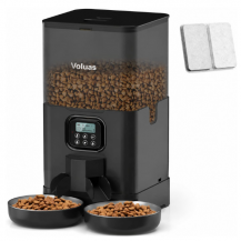 Comedero Automático Voluas 6L para 2 Mascotas