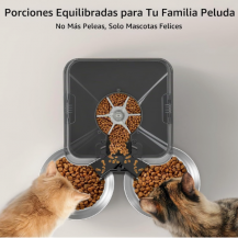 Comedero Automático Voluas 6L para 2 Mascotas