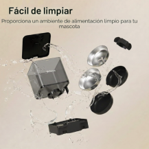 Comedero Automático Voluas 6L para 2 Mascotas
