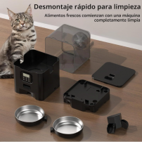Comedero Automático Voluas 6L para 2 Mascotas
