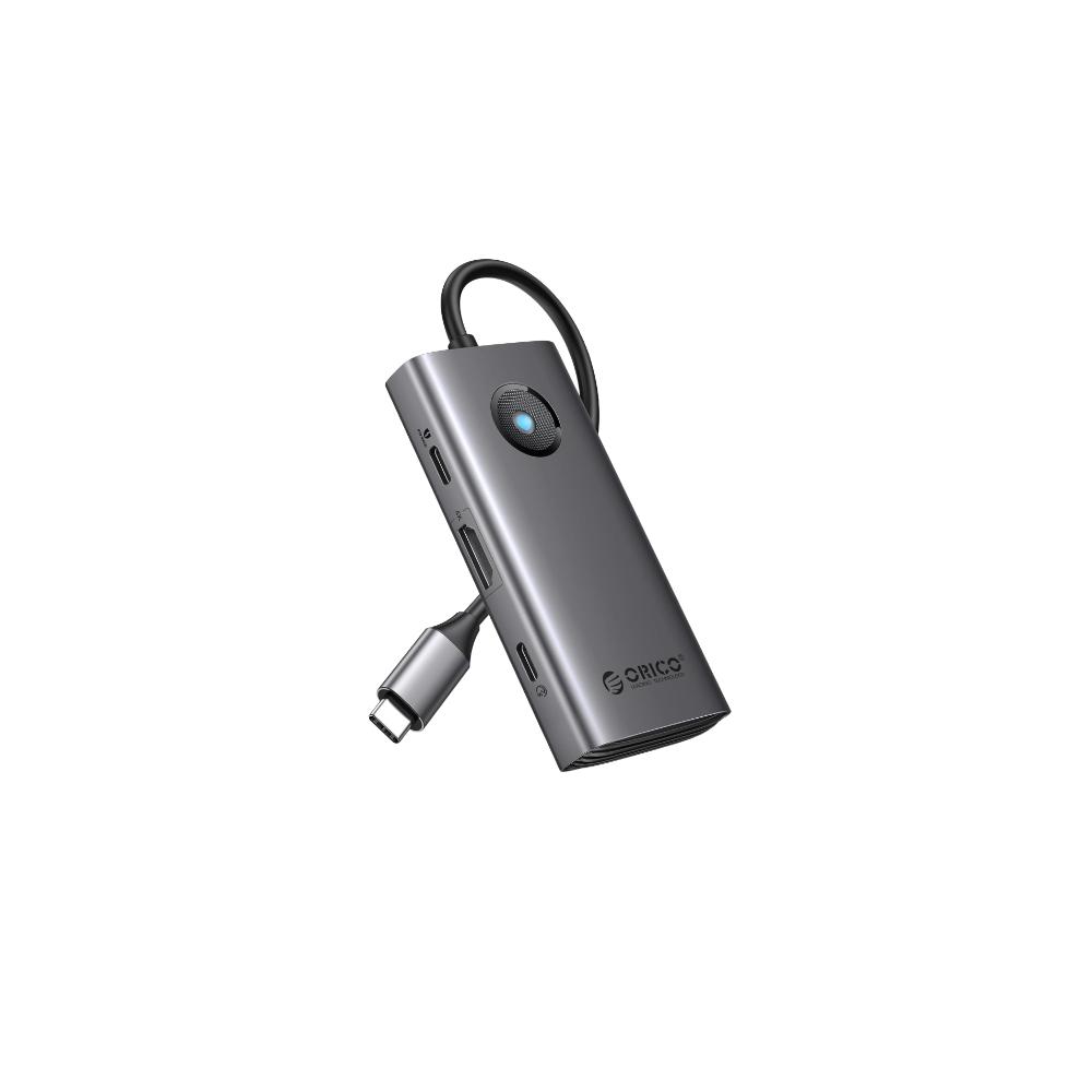 Hub USB-C 6 en 1 ORICO | Adaptador Multipuerto en Tecsi