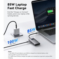 Hub USB-C 6 en 1 ORICO | Adaptador Multipuerto en Tecsi