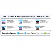 Adaptador USB-C a Doble HDMI 4K 60Hz | Tecsi Colombia
