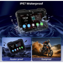 Carplay Pantalla Impermeable Para Motocicleta De 5 Pulgadas