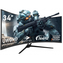 Zza Ultrawide Monitor Curvo De 34 Pulgadas