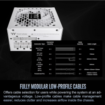 Fuente Thermaltake Toughpower Gt Snow, 750 W, Fuente 80 Plus Gold