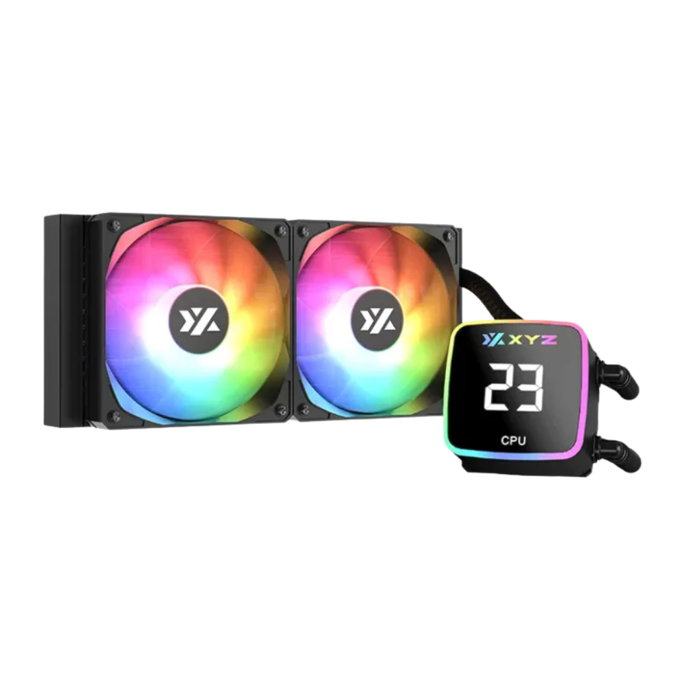 Refrigeracion Liquida Xyz Aqua Pulse 240 Argb Panel de temperatura