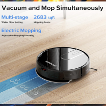 Aspiradora Trapeadora Robot Inteligente Automatica Wifi App Negro Ropvacnic S1