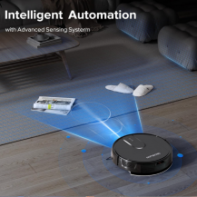 Aspiradora Trapeadora Robot Inteligente Automatica Wifi App Negro Ropvacnic S1