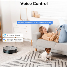 Aspiradora Trapeadora Robot Inteligente Automatica Wifi App Negro Ropvacnic S1