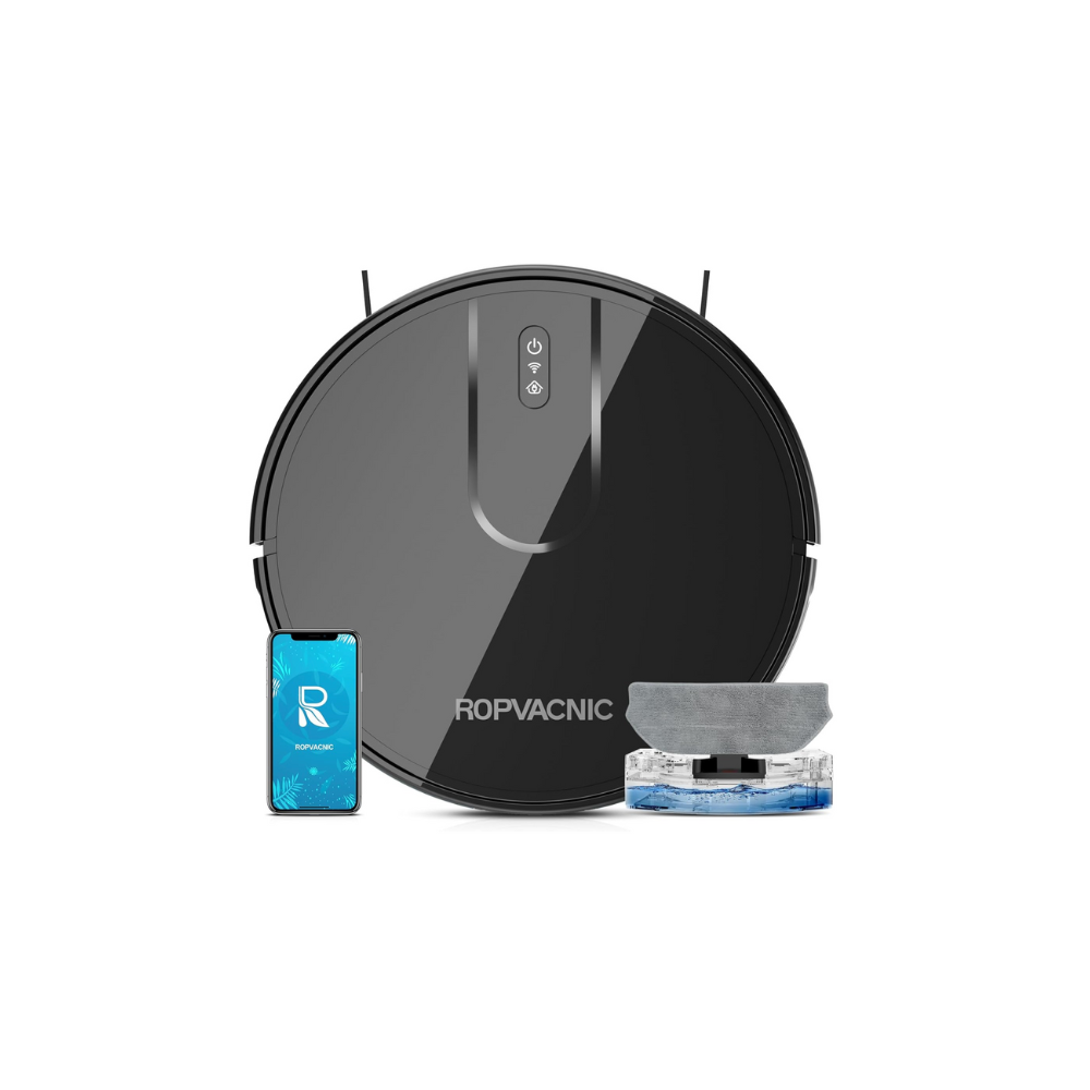 Aspiradora Trapeadora Robot Inteligente Automatica Wifi App Negro Ropvacnic S1