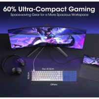 Teclado Mecánico 60% Gamer, Rgb Retroiluminados Led Koorui