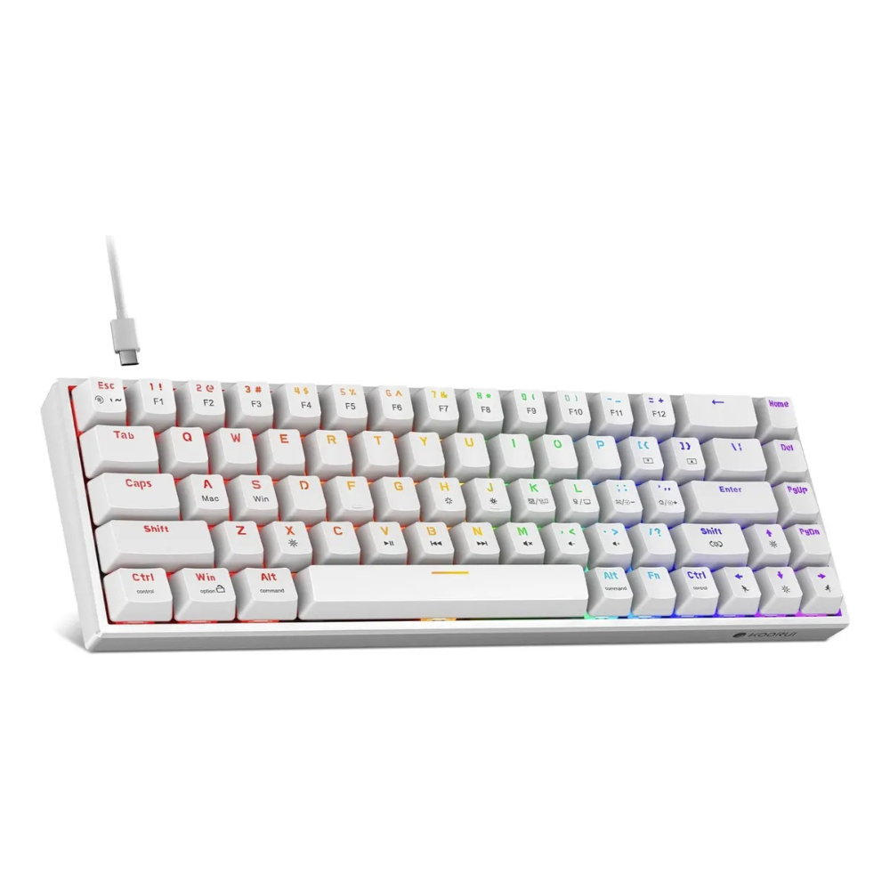 Teclado Mecánico 60% Gamer, Rgb Retroiluminados Led Koorui
