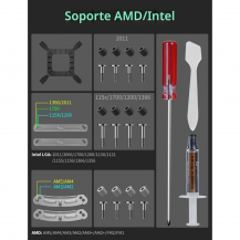 Enfriador De Aire Para Cpu, Doble Torre Con Ventilador Pwm Negro