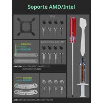 Enfriador De Aire Para Cpu, Doble Torre Con Ventilador Pwm Negro
