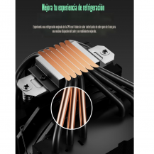 Enfriador De Aire Para Cpu, Doble Torre Con Ventilador Pwm Negro