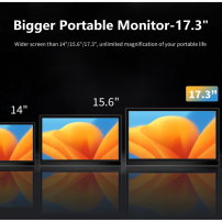 Monitor Portátil 17.3 Pulgadas 1600x900 Altavoces Negro