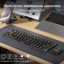 Teclado Y Mouse Portatil Y Plegables (2.4 G) Bluetooth