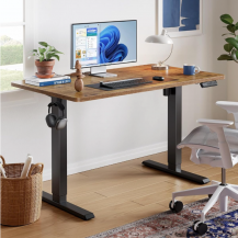 Escritorio Eléctrico 48x24 Pulg, Altura Ajustable Marron