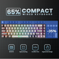 Teclado Gamer Al 65% Retroiluminado Rgb Geodmaer