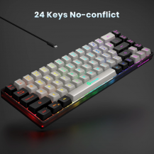 Teclado Gamer Al 65% Retroiluminado Rgb Geodmaer