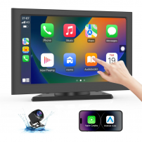 Pantalla Inalámbrica De Apple Carplay Para Automóvil Negro