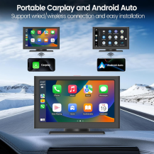 Pantalla Inalámbrica De Apple Carplay Para Automóvil Negro