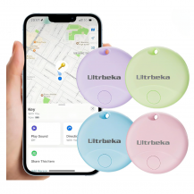 Paquete De 4 Rastreador Air Tag Para Apple Find Ultrbeka Pastel