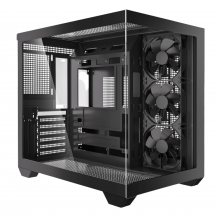 Chasis Para Pc Gamer Atx Con 3 Ventiladores H3 Negro