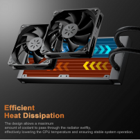 Refrigeracion Líquida De Cpu 240 Aio, Con Lga Y Amd Am5/am4 Negro