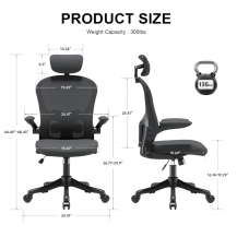 Silla Oficina Ejecutiva Ergonimica Y Microajustable soporte  Lumbar