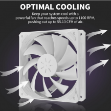 Kit De 6 Ventiladores Argb Con Controlador Y Control Blanco