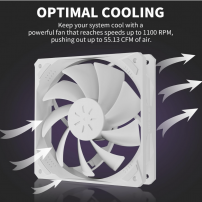 Kit De 6 Ventiladores Argb Con Controlador Y Control Blanco