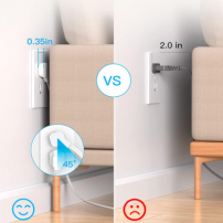 Regleta Protectora De Sobretensiones, 8 Tomas, 4 Puertos Usb