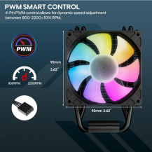 Enfriador De Aire Para Cpu Con Iluminación Argb, Vetroo V3