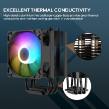 Enfriador De Aire Para Cpu Con Iluminación Argb, Vetroo V3