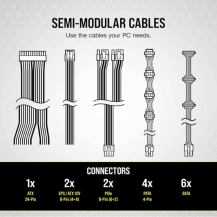 Fuente Corsair Cx750m 80 Plus Bronce Modular De 750w