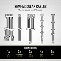 Fuente Corsair Cx750m 80 Plus Bronce Modular De 750w