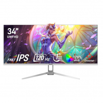 Monitor Gamer Ips Ultra Ancho De 120hz 34 (2560 X 1080) Blanco