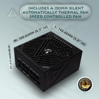 Fuente Apevia Atx-sl1000w Modular Pcie 5.1